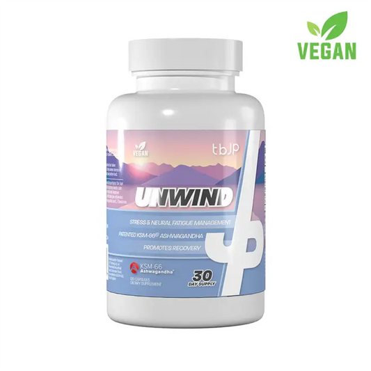 Trained By JP – Unwind (Sleep & Recovery Formula) | 30 Day Supply (Vegan Capsules)