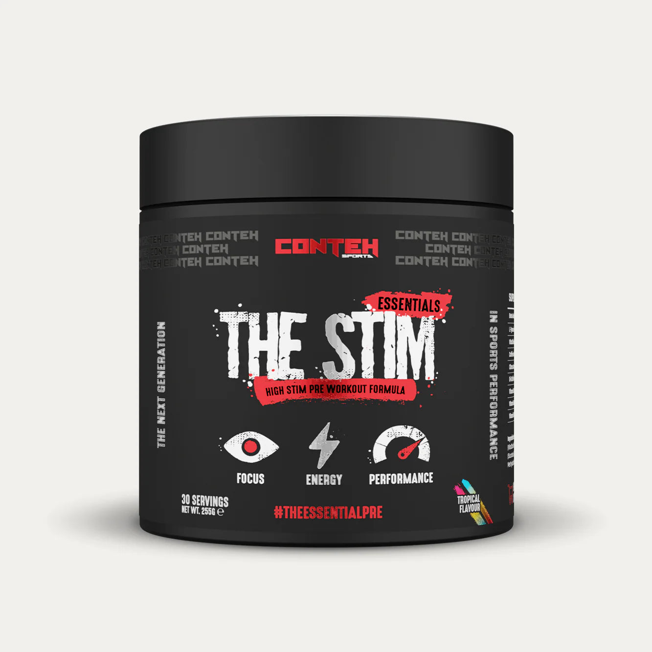 Conteh Sports The Stim 255g – Extreme Pre-Workout | 30 Servings for Energy & Focus
