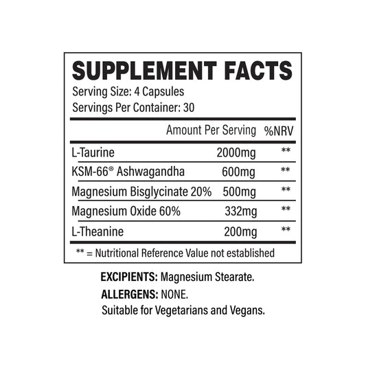 Trained By JP – Unwind (Sleep & Recovery Formula) | 30 Day Supply (Vegan Capsules)
