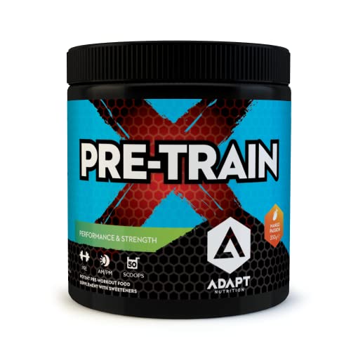 Adapt Nutrition PreTrain X 350g – Explosive Pre-Workout | Energy, Focus & Performance Support