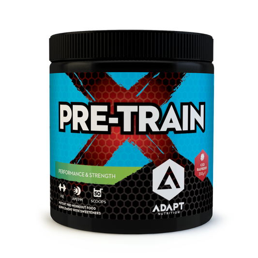 Adapt Nutrition PreTrain X 350g – Explosive Pre-Workout | Energy, Focus & Performance Support