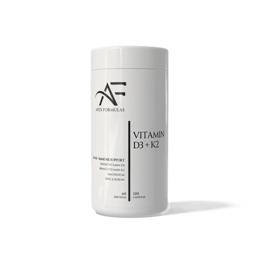 Apex Formulas Vitamin D3 & K2 Complex – Bone, Immune & Hormonal Support
