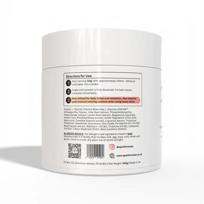 Apex Formulas Stress Recovery 300g – Calm, Focus & Adaptogen Support, Ashwagandha + Magnesium