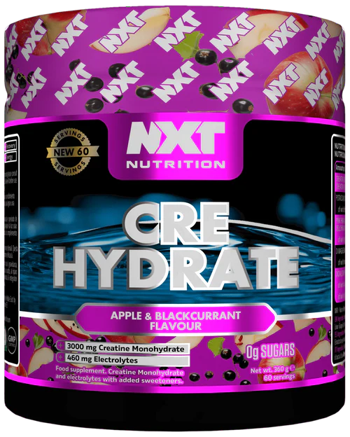NXT Nutrition CRE Hydrate 360g – Creatine & Electrolyte Hydration Formula for Strength, Performance & Recovery (60 Servings)