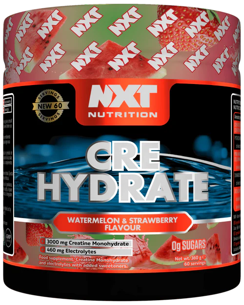 NXT Nutrition CRE Hydrate 360g – Creatine & Electrolyte Hydration Formula for Strength, Performance & Recovery (60 Servings)