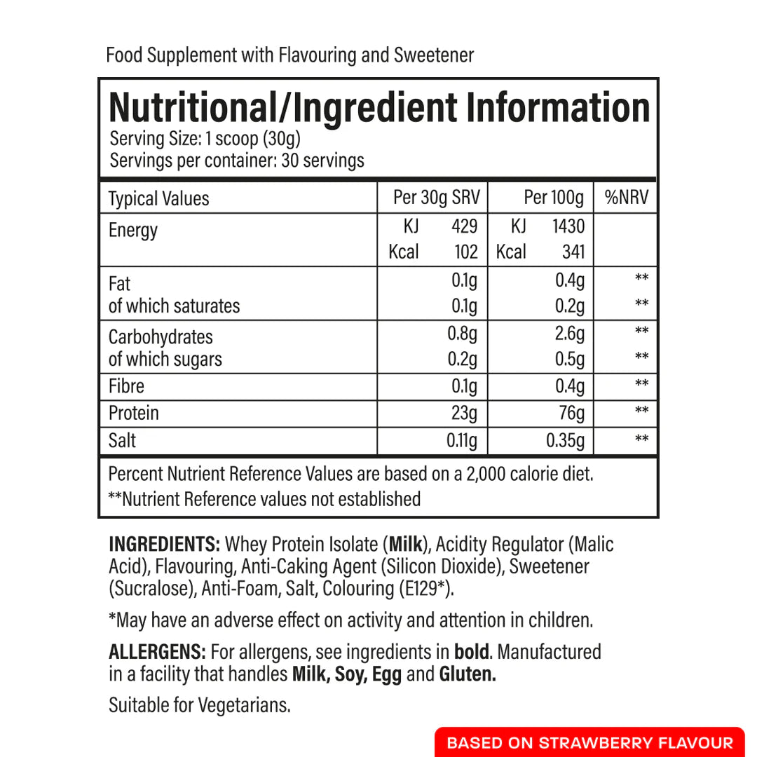Trained by JP Clear ISO 900g – Clear Whey Isolate Protein | Refreshing High-Protein Drink