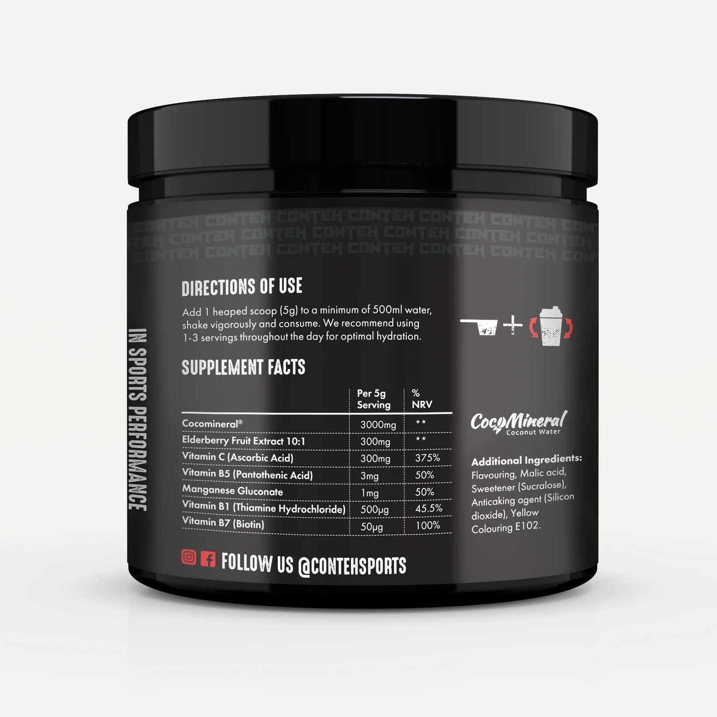 Conteh Sports Hydra Flow 300g – Electrolyte & Hydration Formula | 60 Servings