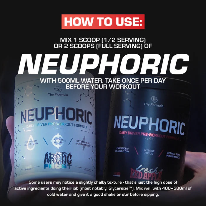 The Formula Neuphoric Pre-Workout 480g Pump, Focus & Energy (20 Servings)