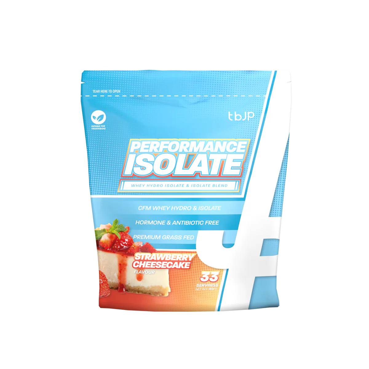 Trained By JP Performance Isolate 1kg – Premium Whey Protein Isolate Blend