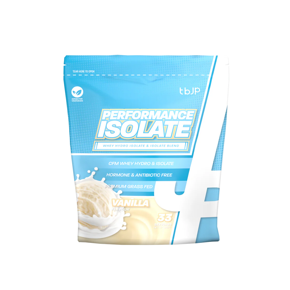 Trained By JP Performance Isolate 1kg – Premium Whey Protein Isolate Blend