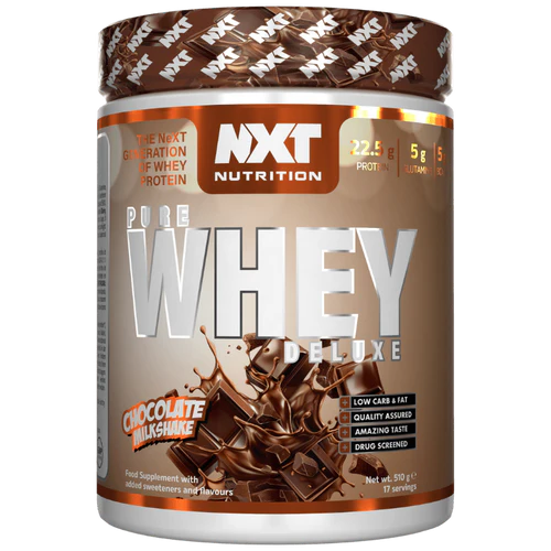 NXT Nutrition Pure Whey Deluxe 510g – High Quality Whey Protein for Muscle Growth, Strength & Recovery