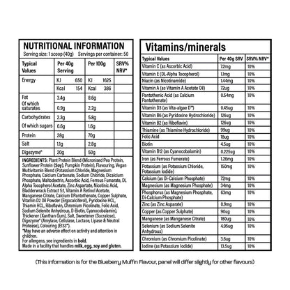 Trained by JP Vegan Protein 2kg – Plant-Based Muscle Fuel, High Protein, Low Sugar