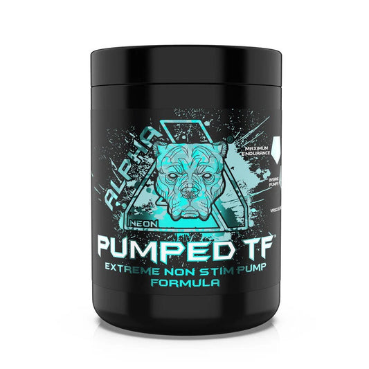 Alpha Neon Pumped TF 380g – Non-Stim Pump Pre-Workout | 50 Servings for Maximum Blood Flow