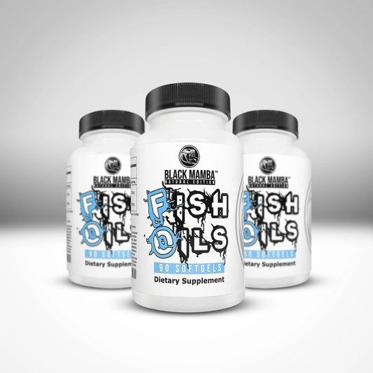 Black Mamba Fish Oil 550mg Omega 3 – 90 Softgels | Daily EPA & DHA Support