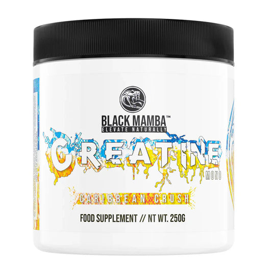 Black Mamba Flavoured Creatine Monohydrate 250g – 50 Servings | High-Performance Energy & Power